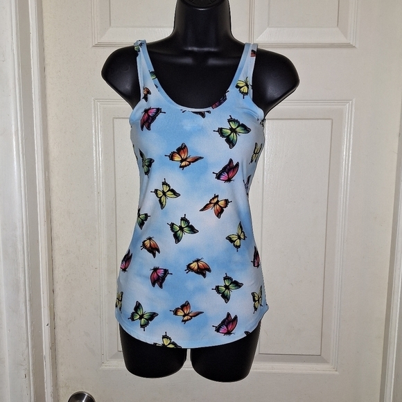 No boundaries butterfly print tank top size small - Picture 1 of 5